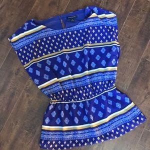 Royal blue cap sleeves Banana Republic top size Small